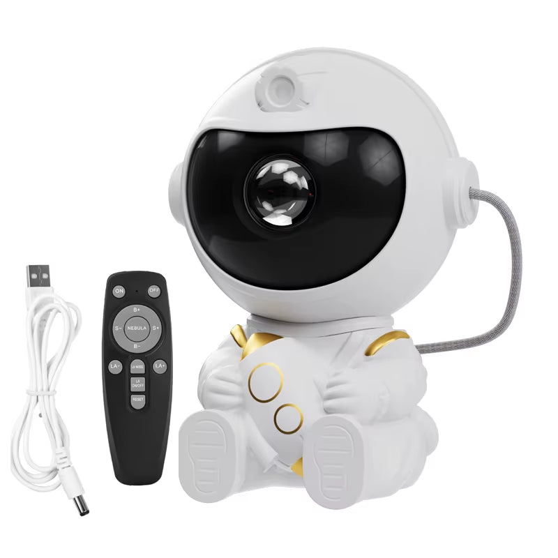 LED Star Galaxies Projector Night Light Astronaut Starry Sky Bedroom Room Decor Children&